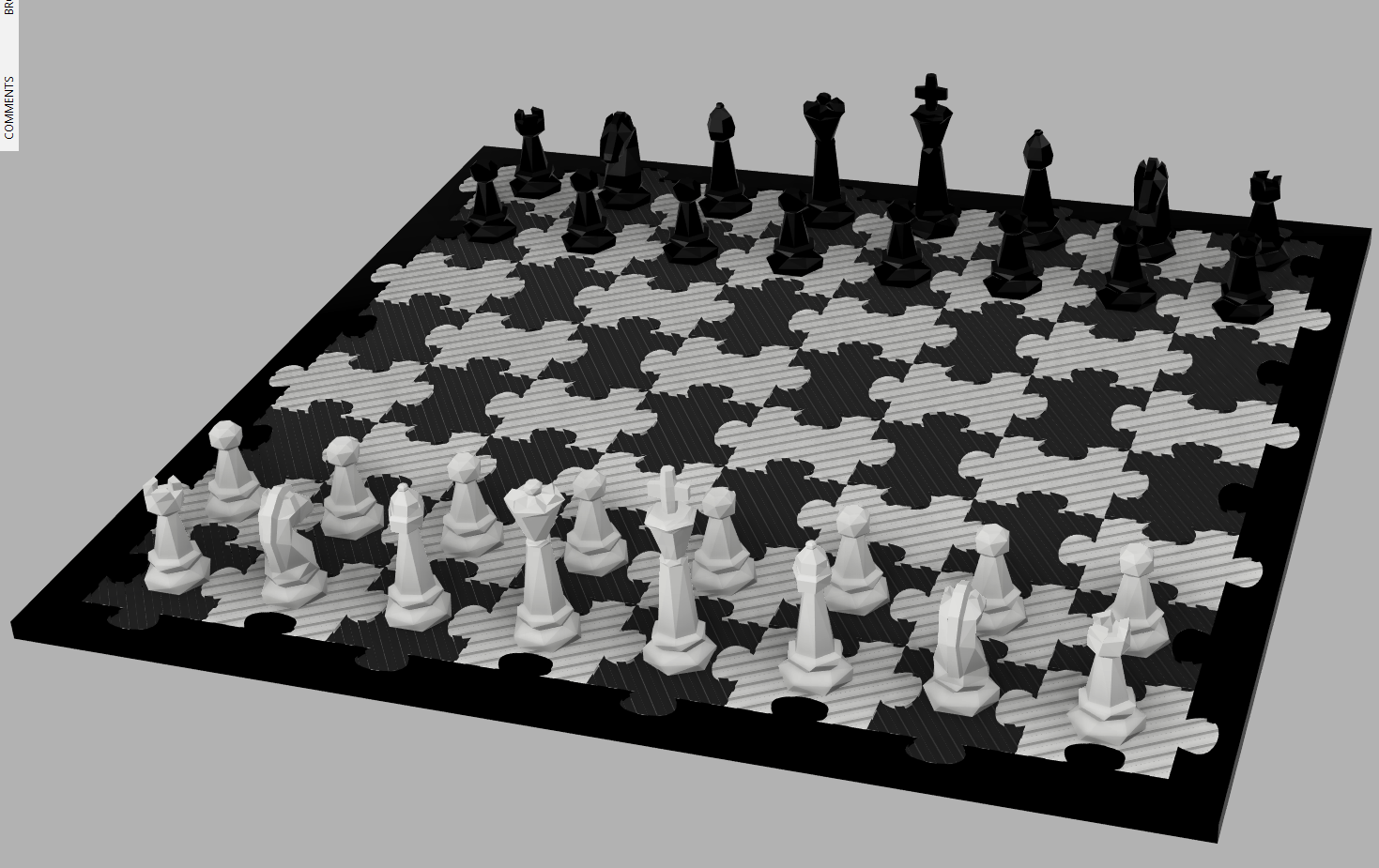 Magnetic Puzzle Chessboard w/ Pieces